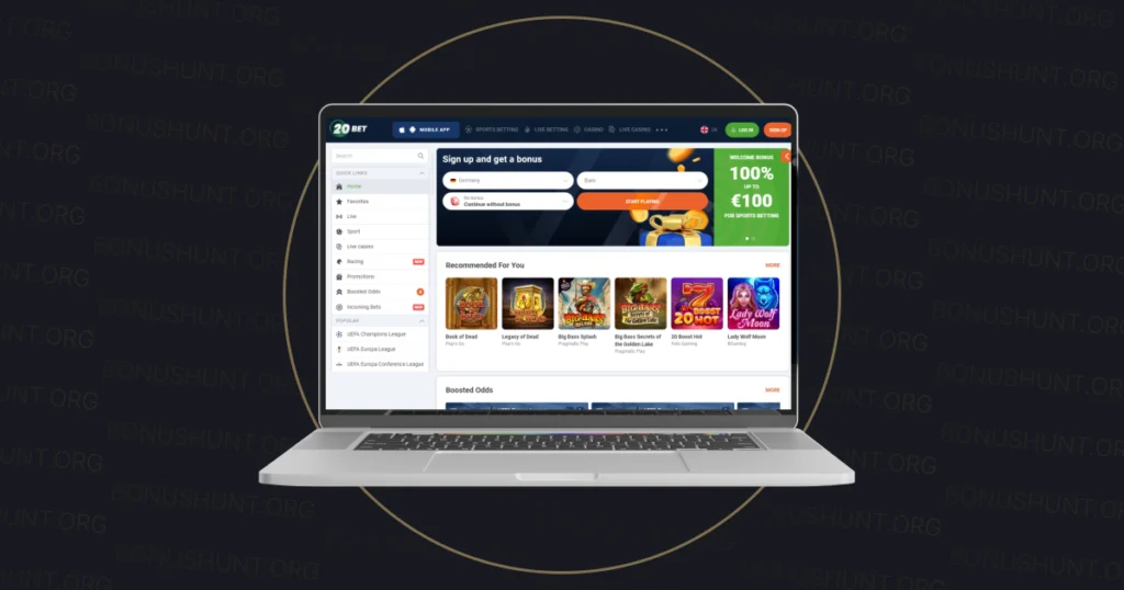 20Bet Casino Design