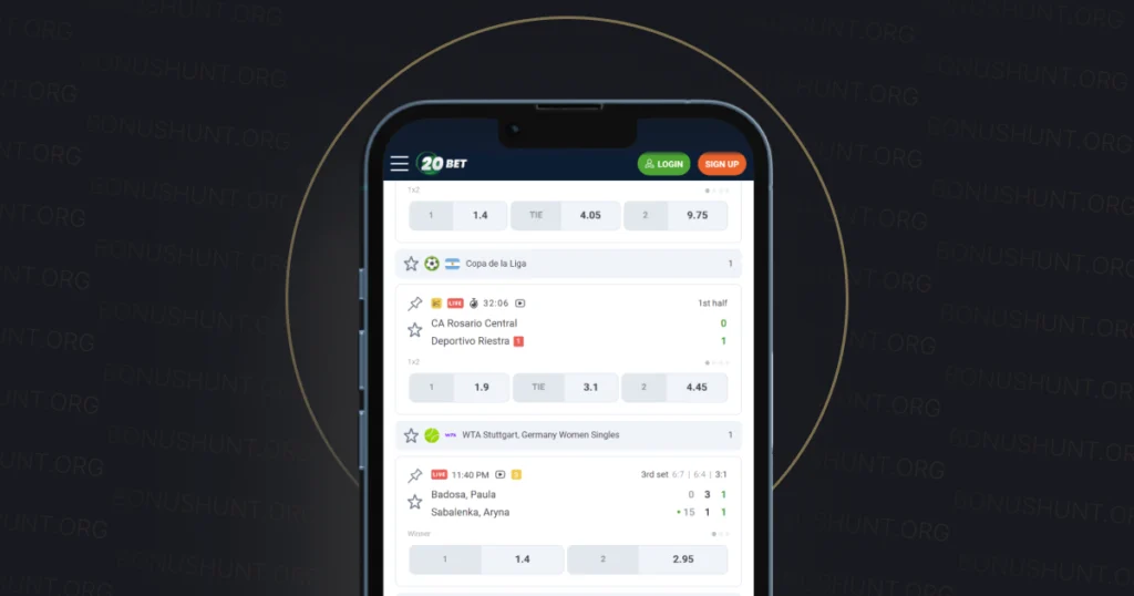 20Bet Casino Mobile