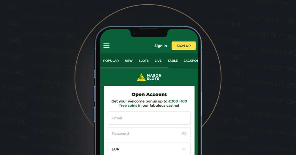 Mason Slots Registration