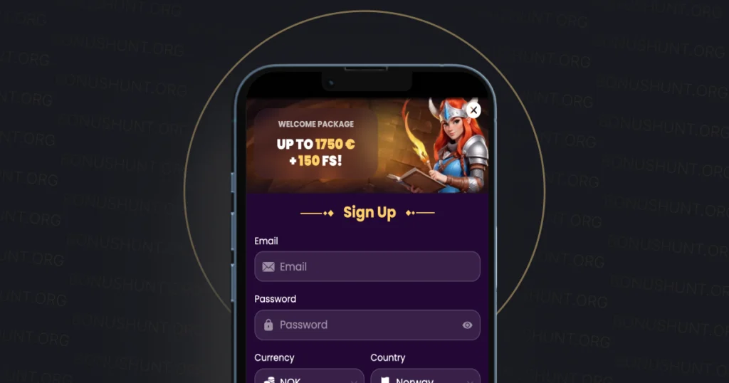 Registration process at Spinando Casino